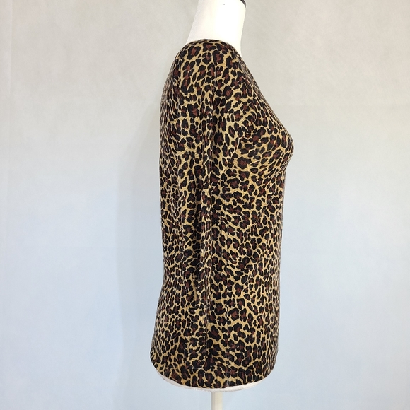 J Crew Tippi Sweater in leopard. Size S - Picture 5 of 9